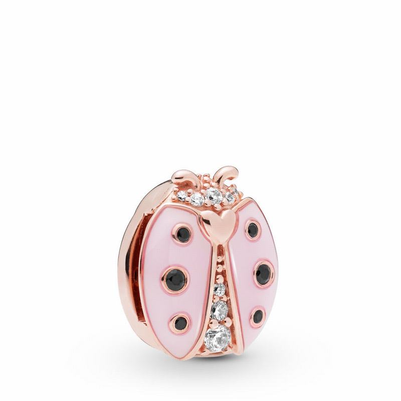 Pandora Reflexions™ Pink Ladybird Clip Charm Sale NZ, Pandora Rose™ (061329-TLR)